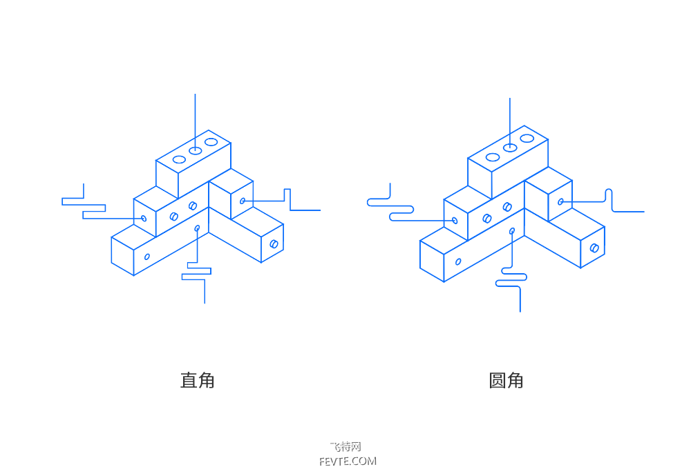 AI绘制立体线条插画教程 优图宝 AI实例教程