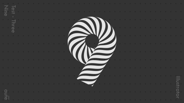 AI制作可爱条纹文字效果 优图宝 AI实例教程