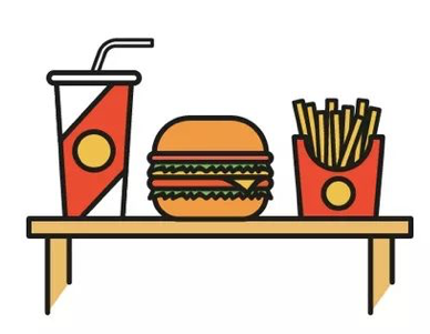 AI绘制扁平化快餐图标教程 优图宝 AI实例教程
