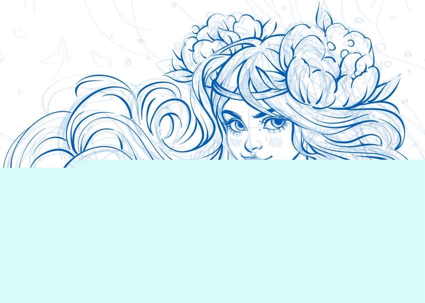 AI绘制水彩美人鱼插画 优图宝 AI实例教程