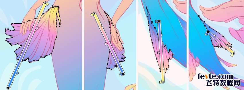 AI绘制水彩美人鱼插画 优图宝 AI实例教程
