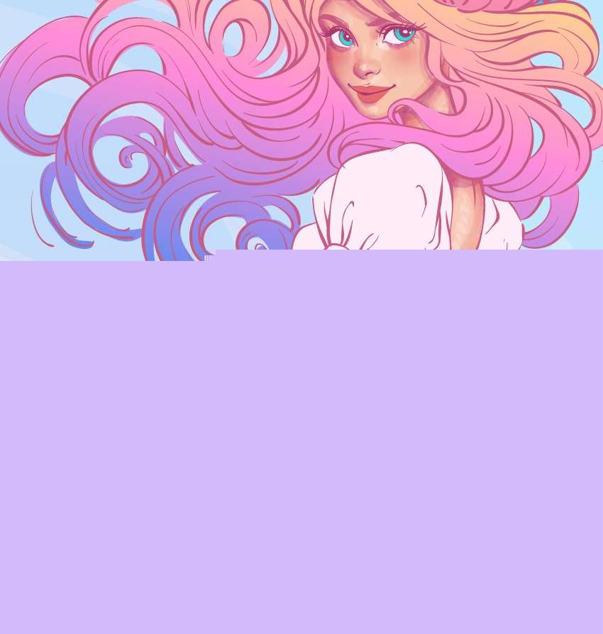 AI绘制水彩美人鱼插画 优图宝 AI实例教程