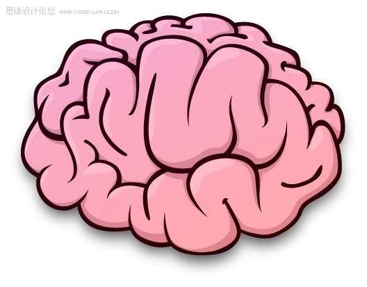 AI绘制大脑图标 优图宝 AI实例教程
