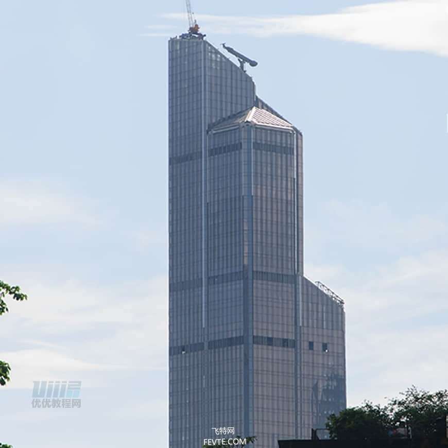 AI绘制时尚渐变城市夜景插画教程 优图宝 AI教程