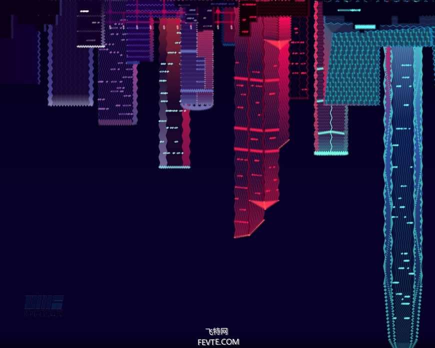 AI绘制时尚渐变城市夜景插画教程 优图宝 AI教程