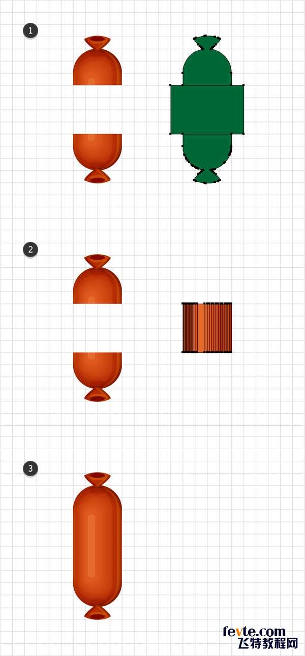 AI制作创意烤肠文字效果 优图宝 AI实例教程