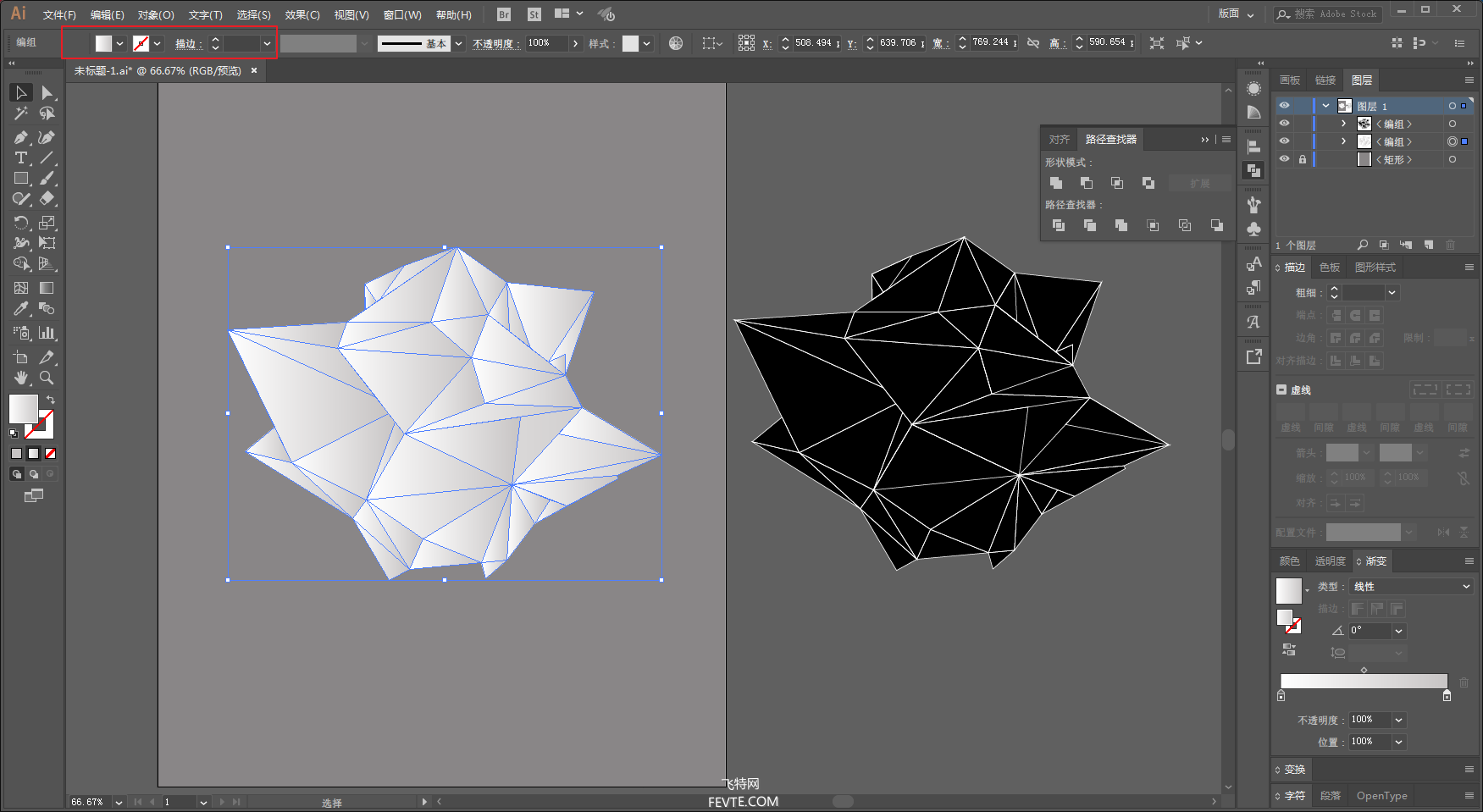 AI制作LOWPOLY效果教程 优图宝 AI实例教程
