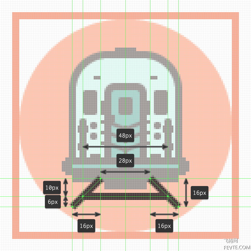 AI绘制火车图标教程 优图宝 AI实例教程