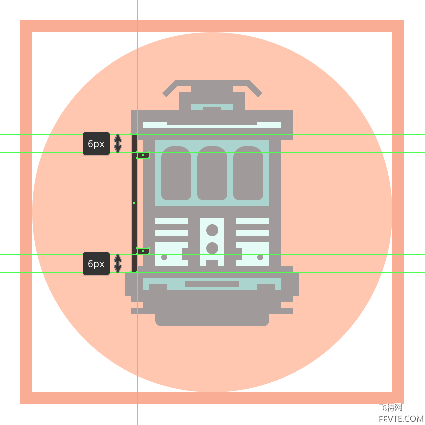 AI绘制火车图标教程 优图宝 AI实例教程