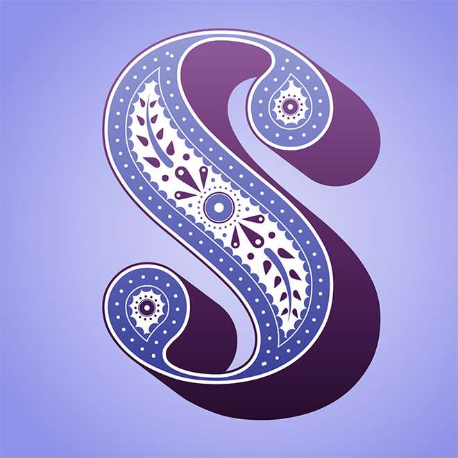AI制作欧式花纹装点艺术文字效果教程 优图宝 AI实例教程