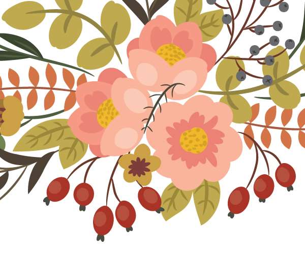 AI绘制漂亮复古花朵 优图宝 AI实例教程