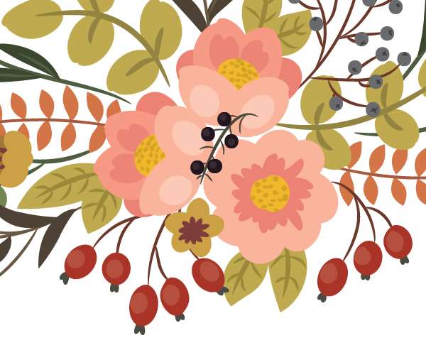 AI绘制漂亮复古花朵 优图宝 AI实例教程