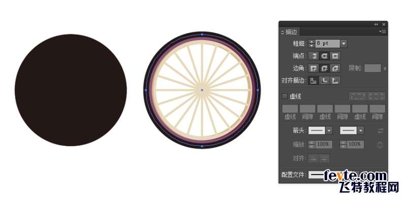 AI绘制自行车教程 优图宝 AI实例教程11dc20150907