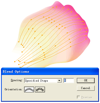 Illustrator网格工具绘制逼真花瓣 优图宝 AI实例教程