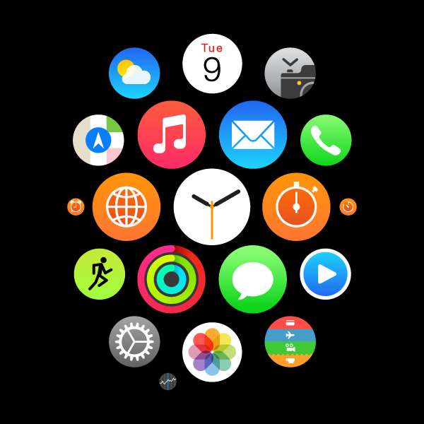 Apple Watch图标绘制全解析 优图宝 AI实例教程apple-watch-icons