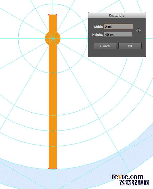 Apple Watch图标绘制全解析 优图宝 AI实例教程add a second hand with the rectangle tool