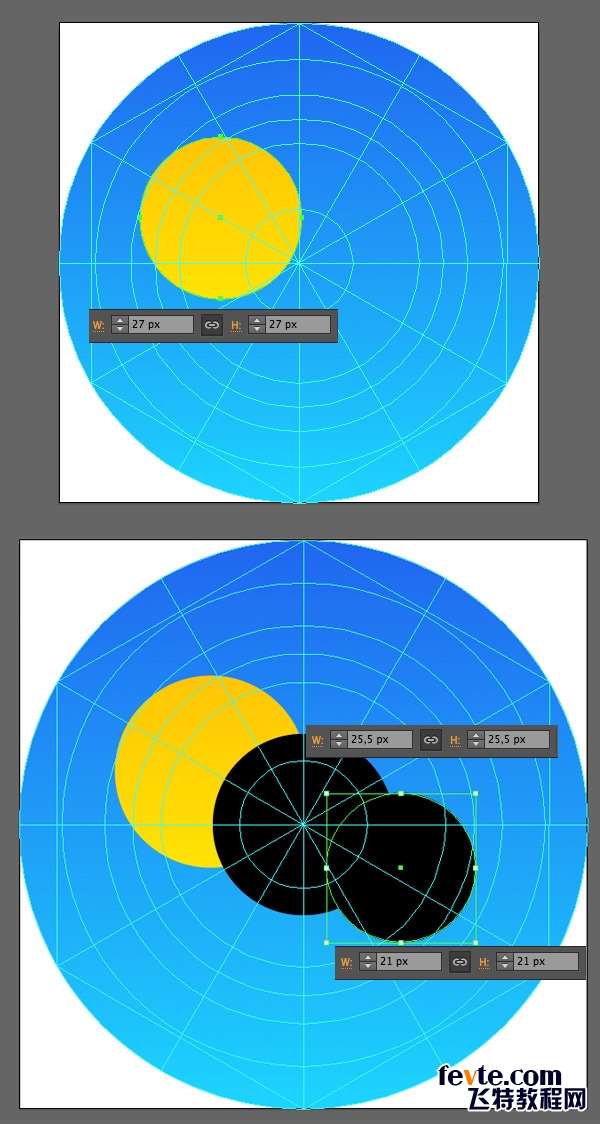 Apple Watch图标绘制全解析 优图宝 AI实例教程make a sun and start forming the cloud for the weather icon
