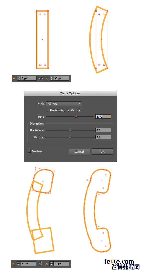 Apple Watch图标绘制全解析 优图宝 AI实例教程form the handset base