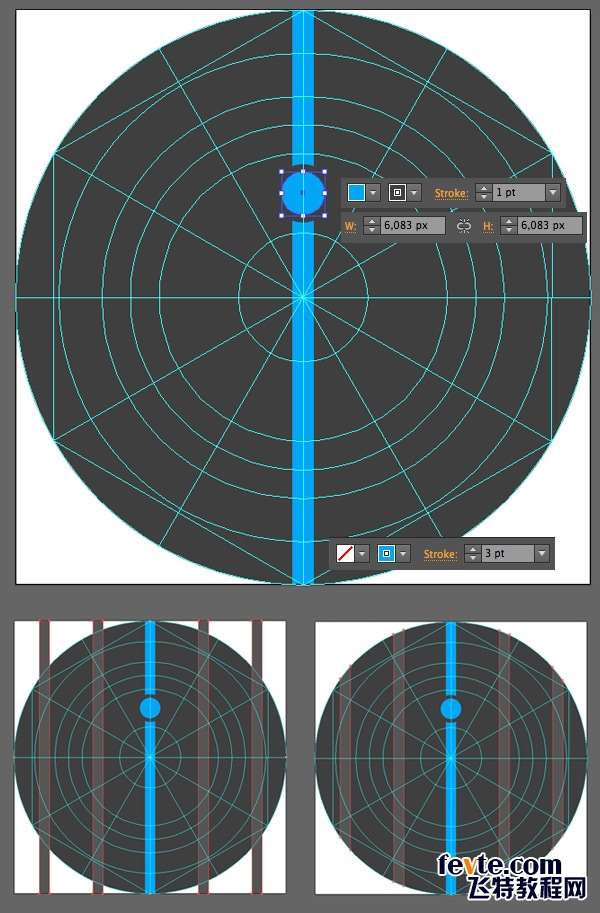 Apple Watch图标绘制全解析 优图宝 AI实例教程form the lines of the diagram