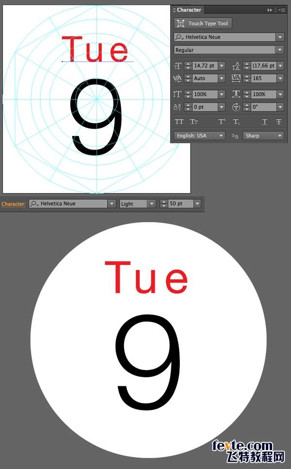 Apple Watch图标绘制全解析 优图宝 AI实例教程calendar icon with font