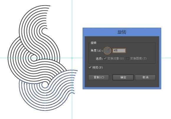 AI制作漂亮的叠加圆环的一些方法 优图宝 AI实例教程