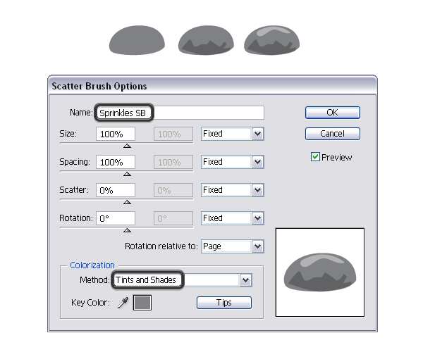 AI绘制可爱美味甜甜圈 优图宝 AI实例教程create sprinkles scatter brush
