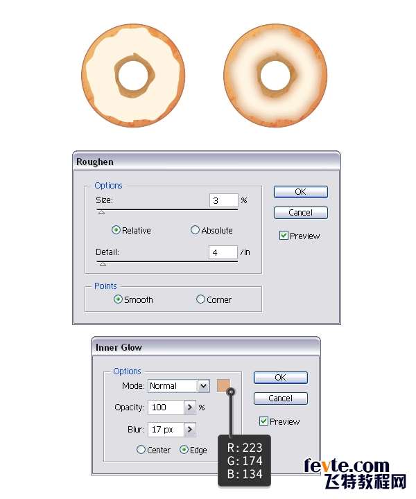 AI绘制可爱美味甜甜圈 优图宝 AI实例教程create icing on donut 2