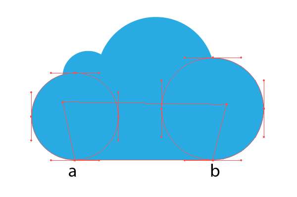 AI绘制玻璃质感云图标 优图宝 AI实例教程 glass cloud 04