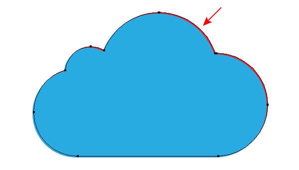 AI绘制玻璃质感云图标 优图宝 AI实例教程 glass cloud 06