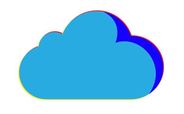 AI绘制玻璃质感云图标 优图宝 AI实例教程 glass cloud 14