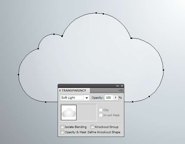 AI绘制玻璃质感云图标 优图宝 AI实例教程 glass cloud 17