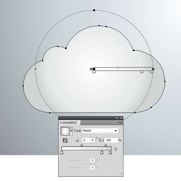 AI绘制玻璃质感云图标 优图宝 AI实例教程 glass cloud 16