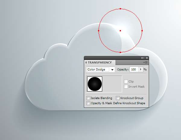 AI绘制玻璃质感云图标 优图宝 AI实例教程 glass cloud 27