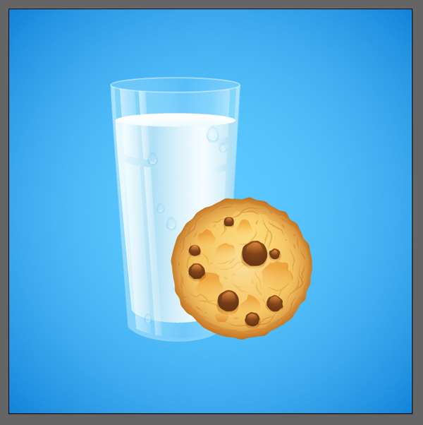 AI绘制写实牛奶杯和燕麦饼干 优图宝 AI实例教程combine the cookie and the glass