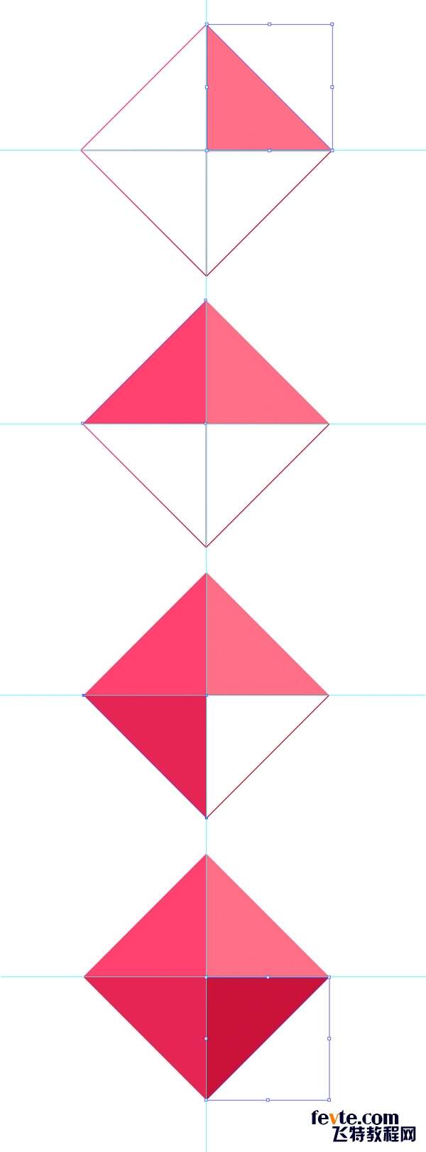 AI绘制漂亮扁平化宝石图标 优图宝 AI实例教程15_Gems_tutorial_ruby