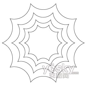 万圣节用Illustrator绘蜘蛛网和蜘蛛7_优图宝　世纪论坛