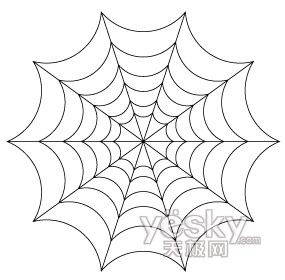万圣节用Illustrator绘蜘蛛网和蜘蛛9_优图宝　世纪论坛
