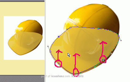 illustrator cs绘制超酷黄色钢盔 优图宝