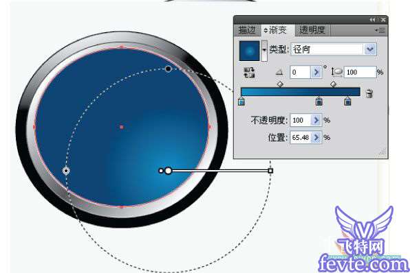 AI制作水晶质感效果图标教程 优图宝 AI教程 fevte.com