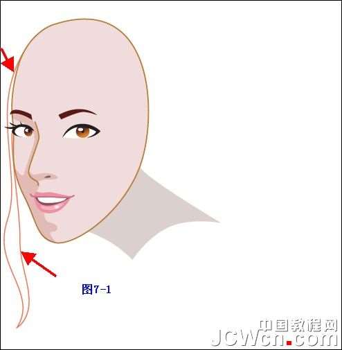 Illustrator鼠绘教程:插画人物系列之清纯美女的绘制_中国教程网