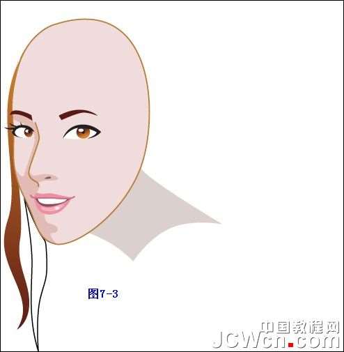 Illustrator鼠绘教程:插画人物系列之清纯美女的绘制_中国教程网