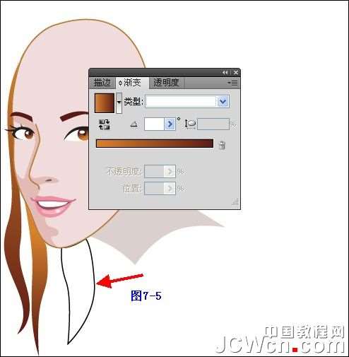 Illustrator鼠绘教程:插画人物系列之清纯美女的绘制_中国教程网