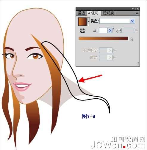 Illustrator鼠绘教程:插画人物系列之清纯美女的绘制_中国教程网