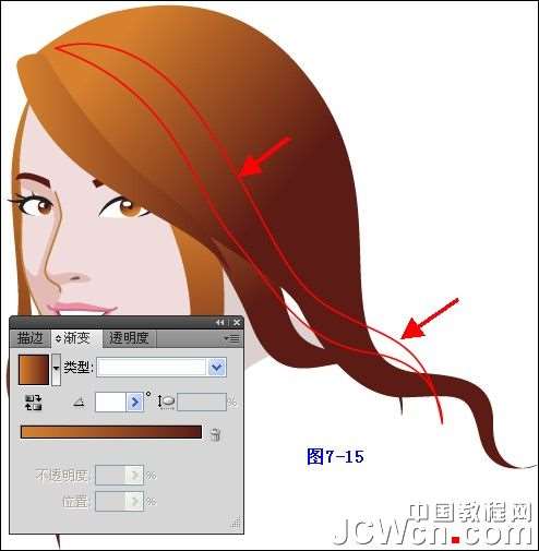 Illustrator鼠绘教程:插画人物系列之清纯美女的绘制_中国教程网