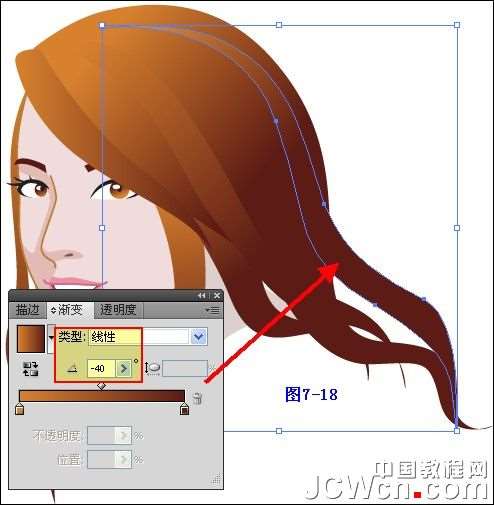 Illustrator鼠绘教程：插画人物系列之清纯美女的绘制_中国教程网