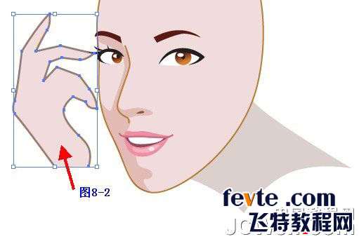 Illustrator鼠绘教程:插画人物系列之清纯美女的绘制-中_中国教程网