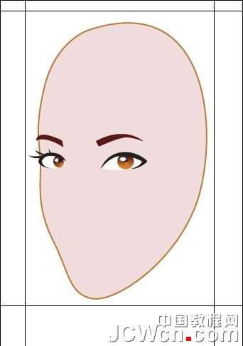 Illustrator鼠绘教程:插画人物系列之清纯美女的绘制_中国教程网
