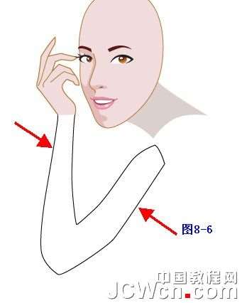 Illustrator鼠绘教程:插画人物系列之清纯美女的绘制-中_中国教程网