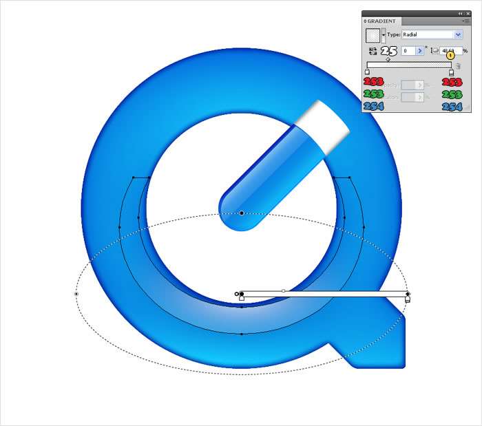 AI绘制水晶质感QUICKTIME图标 优图宝 AI实例教程