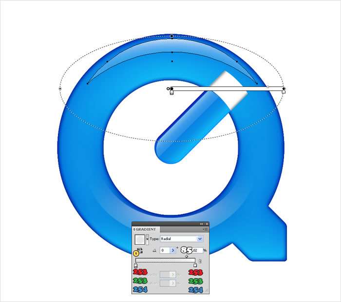 AI绘制水晶质感QUICKTIME图标 优图宝 AI实例教程